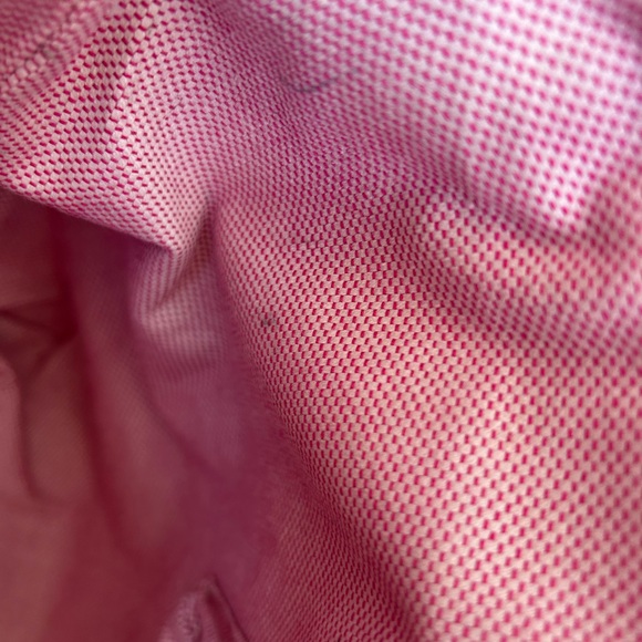 vintage Dooney & Bourke white and pink monogram canvas tote bag - Picture 10 of 11